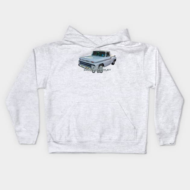 1965 Chevrolet C10 Stepside Pickup Truck Kids Hoodie by Gestalt Imagery